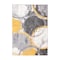 World Rug Gallery Contemporary Circles Yellow/Gray/Ivory Area Rug 5'x7' 2064YELLOW5X7 - alternate 3